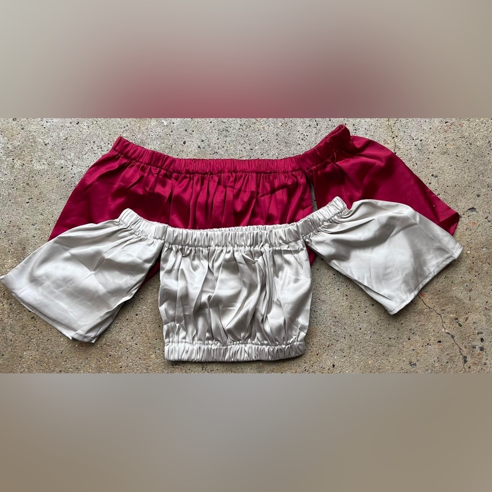 Toddler satin tops. From my boutique!